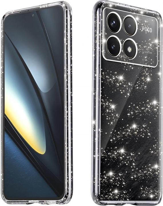 Actual product image Techsuit - SparkleSkin Series - Xiaomi Poco F6 Pro - Clear (Xiaomi Poco F6 Pro)