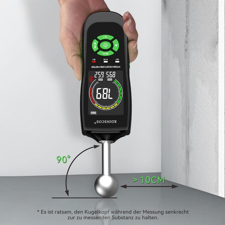 Actual product image Rdinscos Zerstörungsfreies Feuchtigkeitsmessgerät MT68