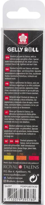 Produktbild Sakura GELLY ROLL - Gelschreiber ”Stardust Glitter” (Mehrfarbig, 3 x)