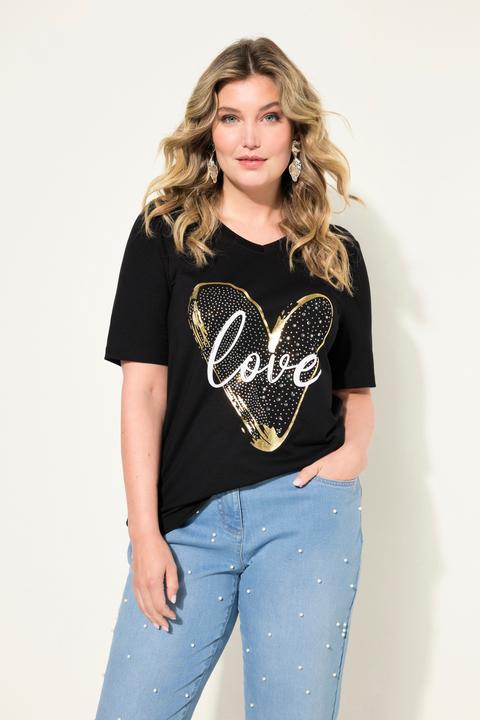 Produktbild Miamoda T-Shirt, A-Linie, LOVE Herz, Halbarm (48)
