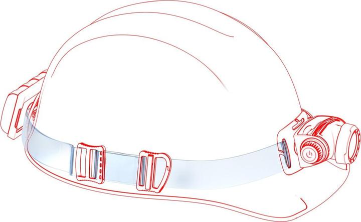 Actual product image Ledlenser Transparent Silicone Headband Type A Transparent Box