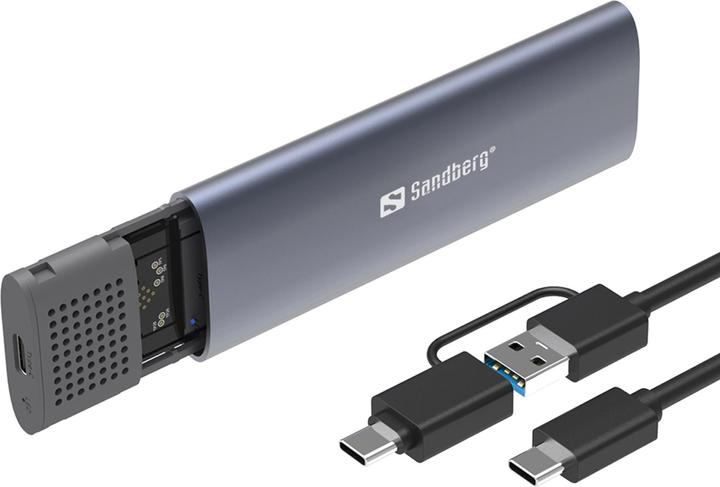 Immagine prodotto Sandberg Custodia USB 3.2 per SSD M.2+NVMe (M.2 2230, M.2 2242, M.2 2260, M.2 2280, M.2)