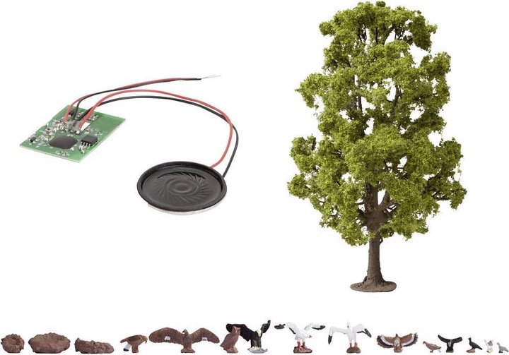 Produktbild Noch H0 Baum mit Vogelzwitschern 18.5 cm hoch