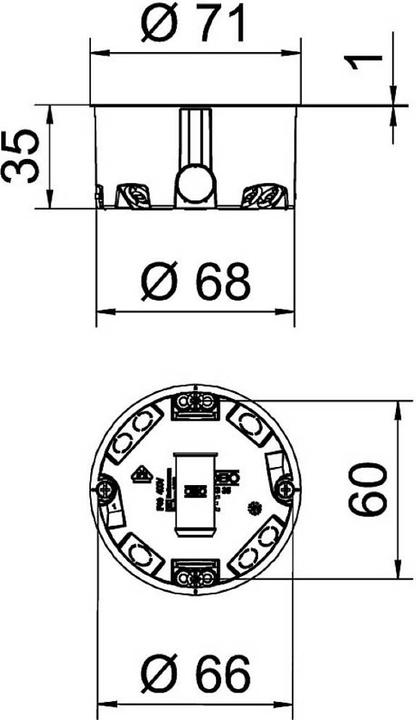 Actual product image OBO Bettermann HW device box