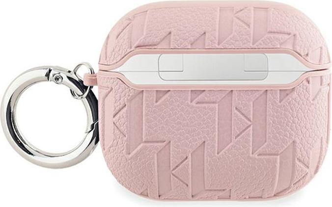 Produktbild Karl Lagerfeld KLA3PGKCPP AirPods 3 cover różowy/pink Monogram Karl & Choupette Head (Kopfhörer Hülle)