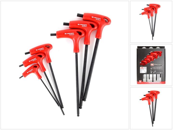 Actual product image Facom Hexagon socket screwdriver set with T-handle