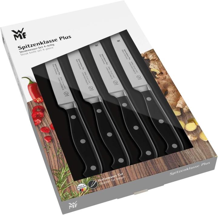 Produktbild WMF Steakmesser Set 4tlg Pizzamesser Spitzenklasse Plus Spezialklingenstahl (4 Stk.)