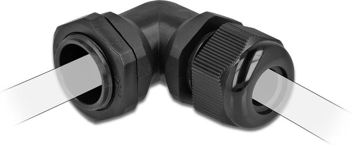 Actual product image Delock Cable gland 90° angled PG16 black