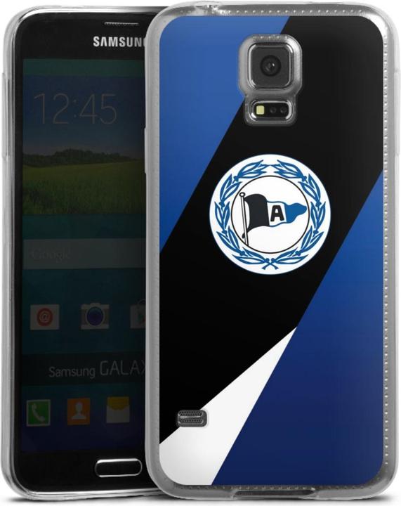 Produktbild DeinDesign Slim Case für Samsung Galaxy S5 Silikon Hülle Ultra Dünn Handyhülle Arminia Bielefeld DSC (Samsung Galaxy S5)
