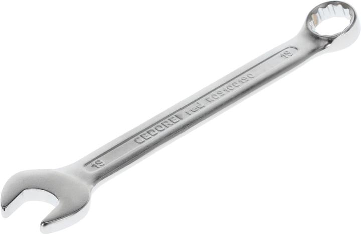 Actual product image Gedore Red red Combination spanner, SW 19 mm, matt satin finish, chrome vanadium steel, silver (19 mm)