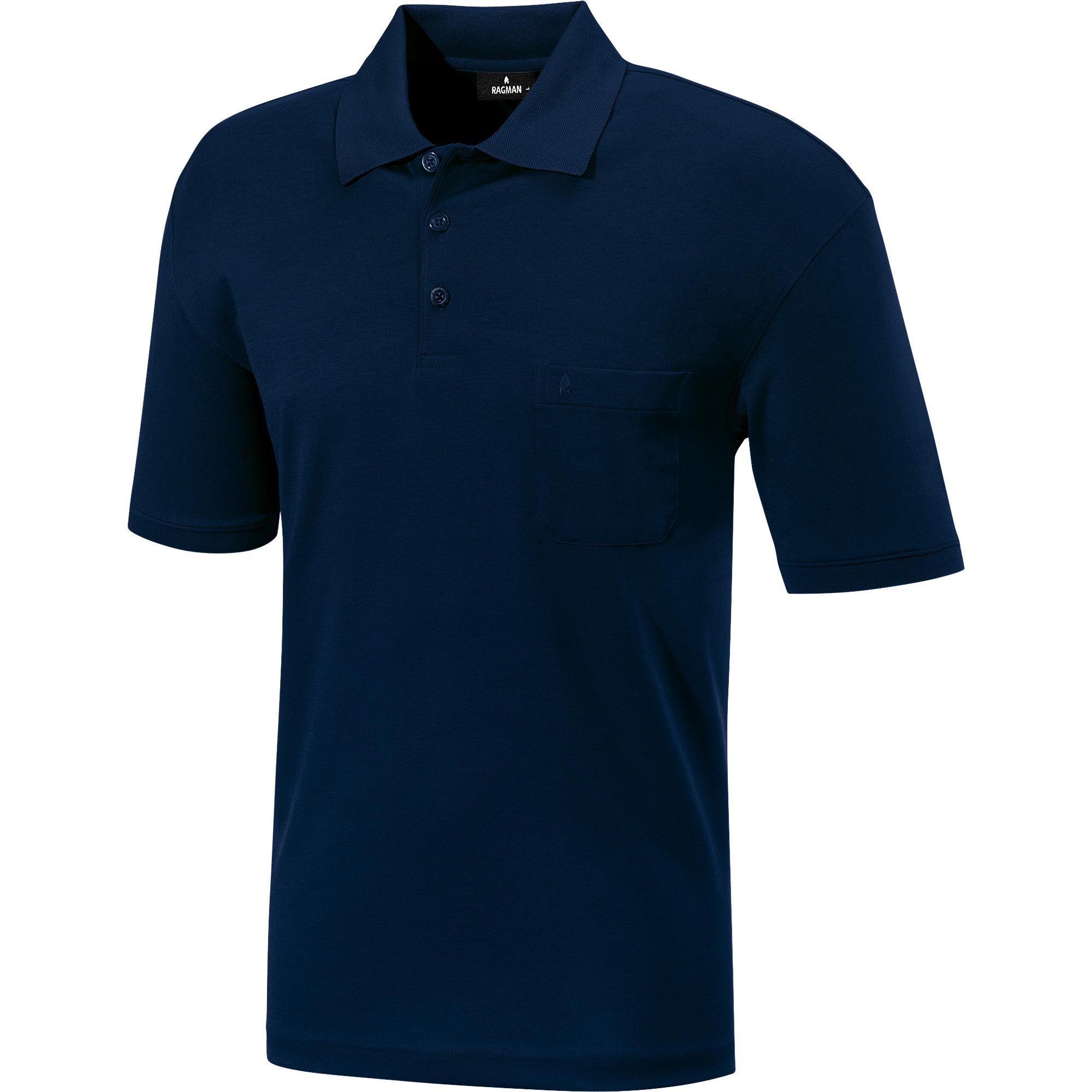 Ragman, Herren, Shirt, Herren-Poloshirt, Blau, (XXL)