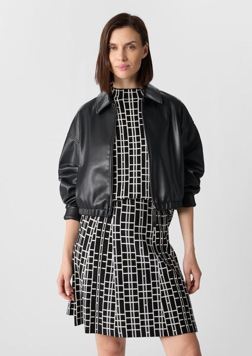 Actual product image Comma Indoor-Jacke Kunstleder-Blouson in Crop-Länge (32)