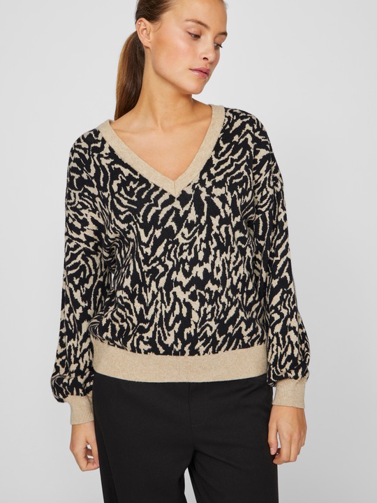 Immagine prodotto Vila Maglia jacquard con scollo a V (S)