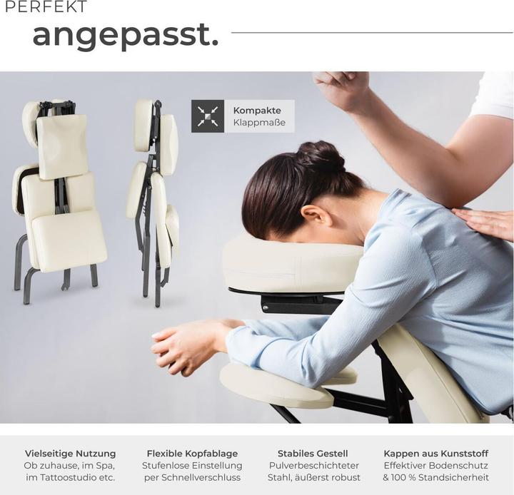 Actual product image tectake Massage chair