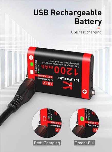 Produktbild Klarus HR1-LB12 Lithium Ionen Akku 1'200mAh (1200 mAh, 50 Wh)