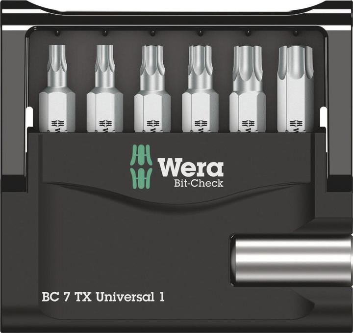Immagine prodotto Wera Bit-Check 7 TX Universal 1 (TX20, TX30, TX10, TX15, TX25, TX40)