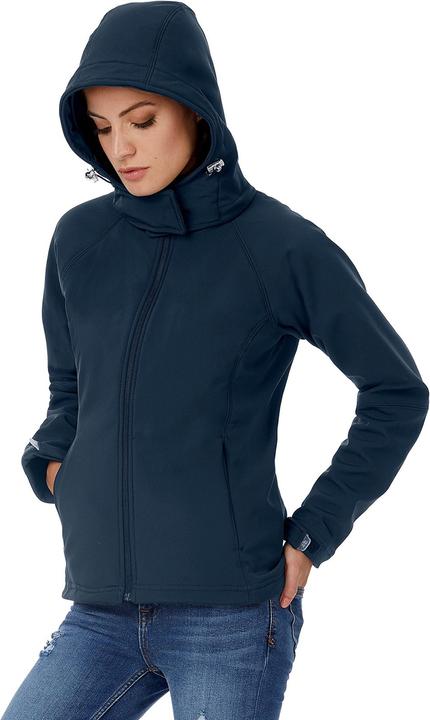 Actual product image B&C Softshell jacket with hood Windproof Waterproof Breathable (S)