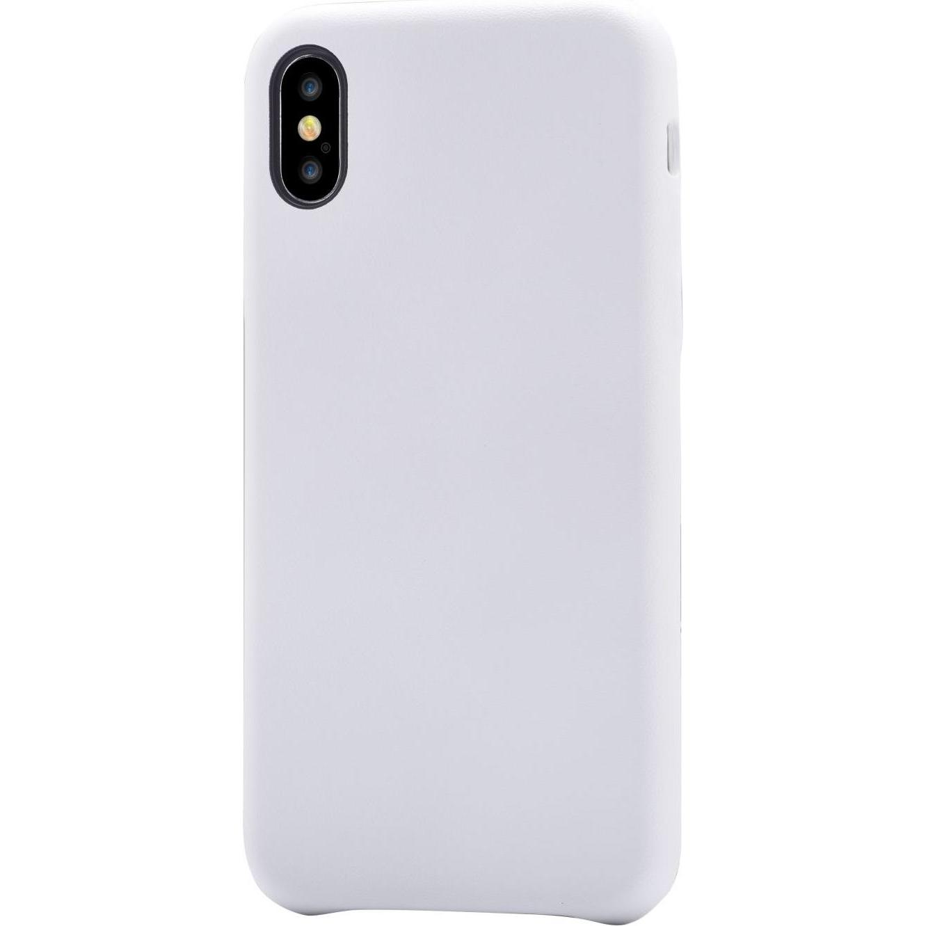 Devia Microfibre cover for iPhone Xs & X, Nature Series - White (Apple iPhone X), Smartphone Hülle, Weiss