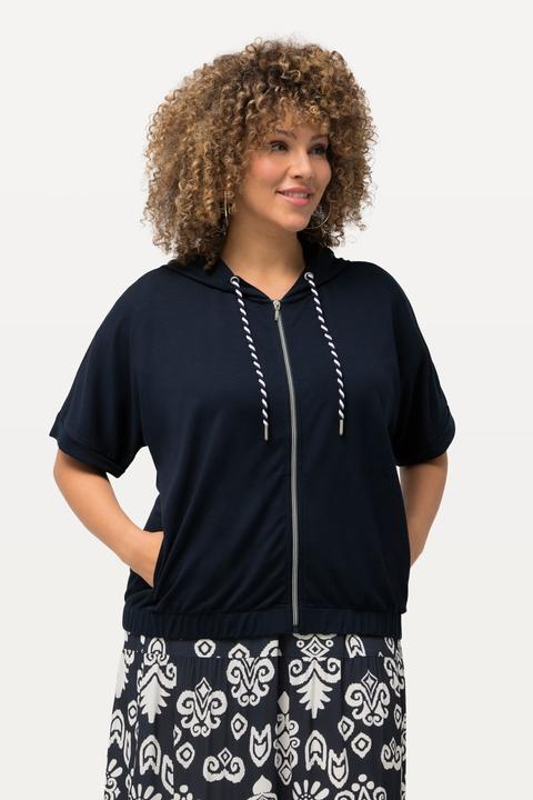 Image du produit Ulla Popken Veste à capuche oversize, base élastique (50, 52)