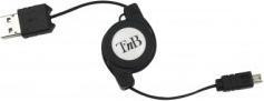 Actual product image T'nB Chargeur allume-cigare + câble micro-USB rétract.