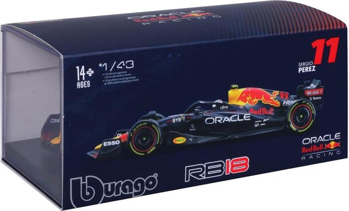 Productafbeelding Bburago Red Bull Racing RB18 F1 1/43 S. Pérez 2022