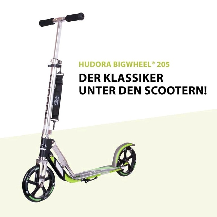 Productafbeelding Hudora Scooterwiel RX205 - Grijs/Groen