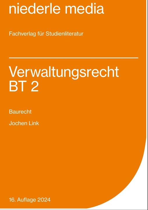 Produktbild Einführung in das Verwaltungsrecht (BT) 2 (Deutsch, Jochen Link, 2024)