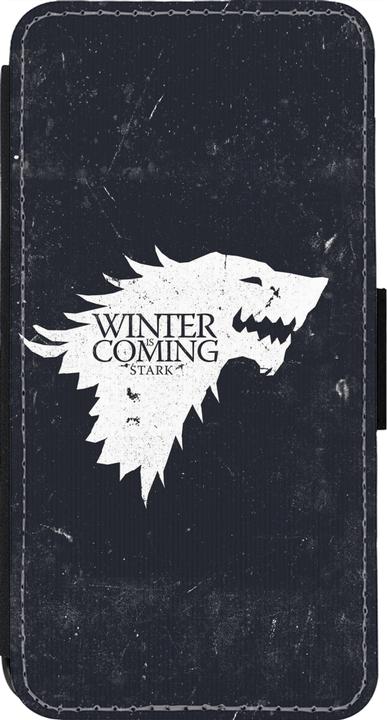 Produktbild PhoneLook Hülle Wallet schwarz Winter is coming Stark (Apple iPhone 13 Pro)
