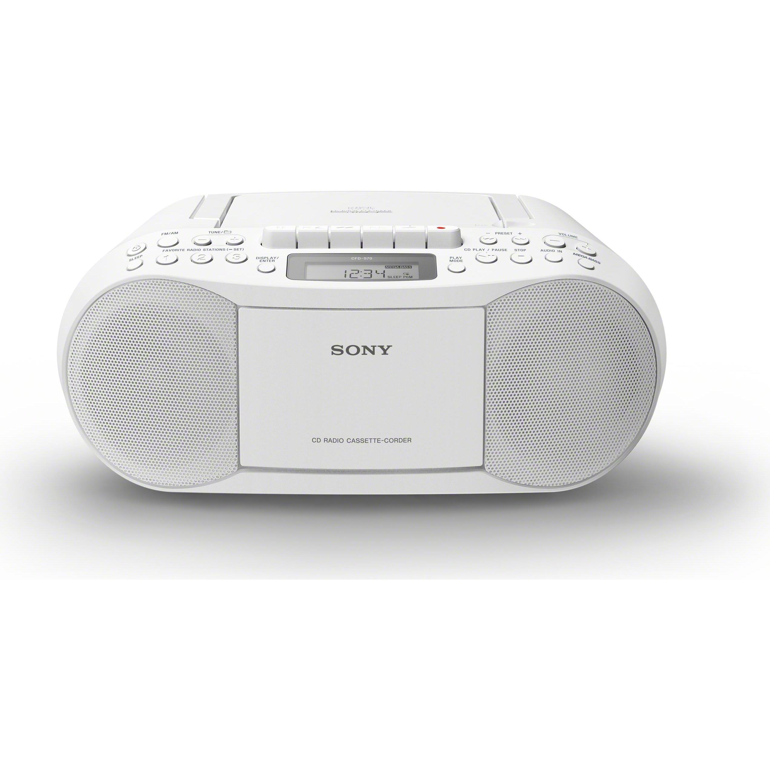 SONY CFD-S70 パーソナルオーディオシステム Sony CFD-S70 Boombox (CD, Kasette, Radio) schwarz : Sony: Amazon