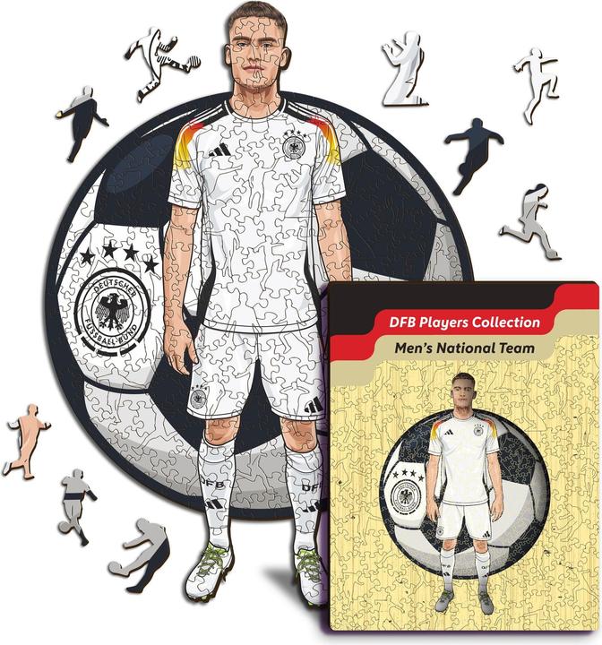 Iconic Jamal Musiala - German National Team - Wooden Puzzle Size S (150 pieces) (150 pieces)