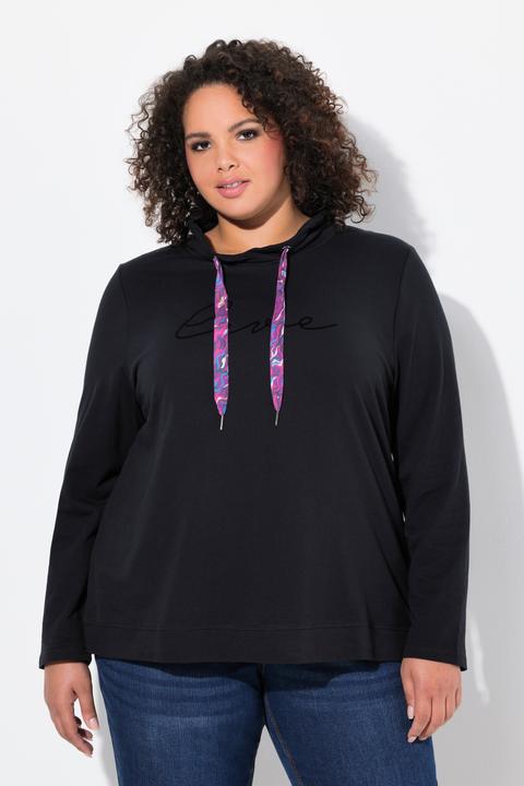 Actual product image Ulla Popken Stand-Up Collar Long Sleeve Sweatshirt (46, 48)