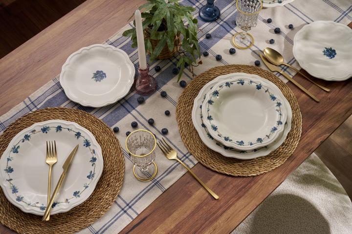 Actual product image Hermia Blueberry Dinner Set 24 Pieces (24 pcs.)