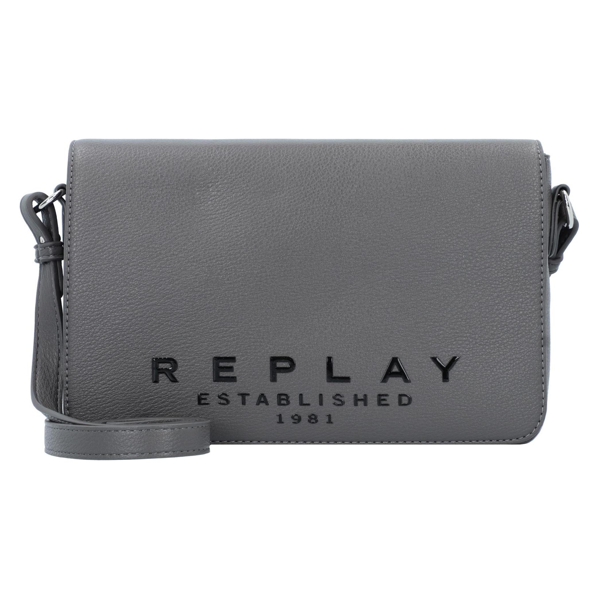Replay, Damen, Handtasche, Umhängetasche 26 Cm, Grau