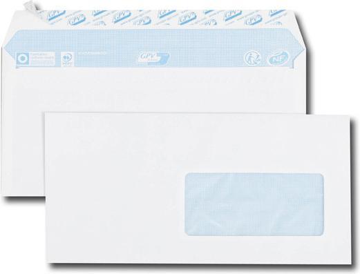 Produktbild GPV Briefumschl„ge, DL, 110 x 220 mm, weiá, mit Fenster (110 x 220 mm, 70 x)