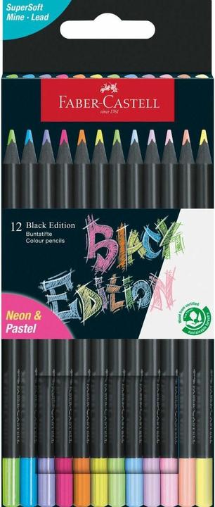 Actual product image Faber-Castell Black Edition (Multicoloured, 12 x)