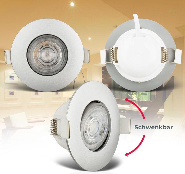 Produktbild B.K.Licht LED Einbauleuchten (480 lm)