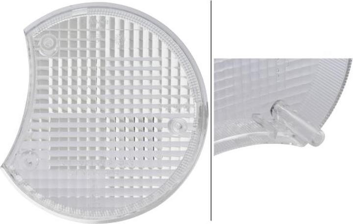 Image du produit Hella Verre de feu clignotant avant droit pour AGCO