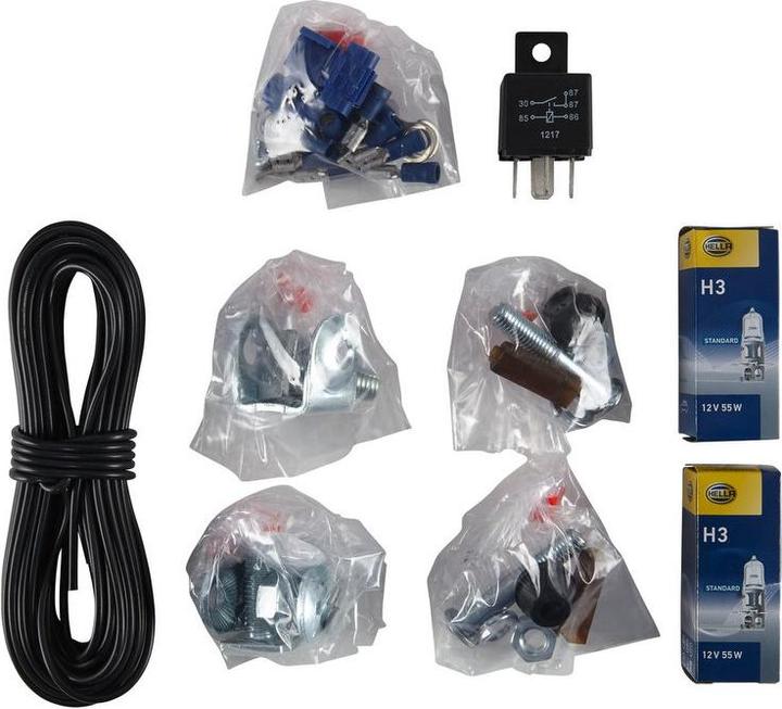 Image du produit Hella Jeu de phares longue portée halogène FF, ronds, gauche/droite, sans capuchon de protection