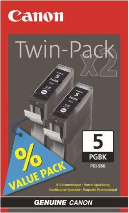 Image du produit Canon Ink Black Twin Pack PGI-5BK (CF)
