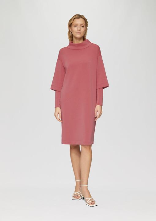 Produktbild S.Oliver Kleid Scuba-Kleid mit Stehkragen und Layering-Detail (48)