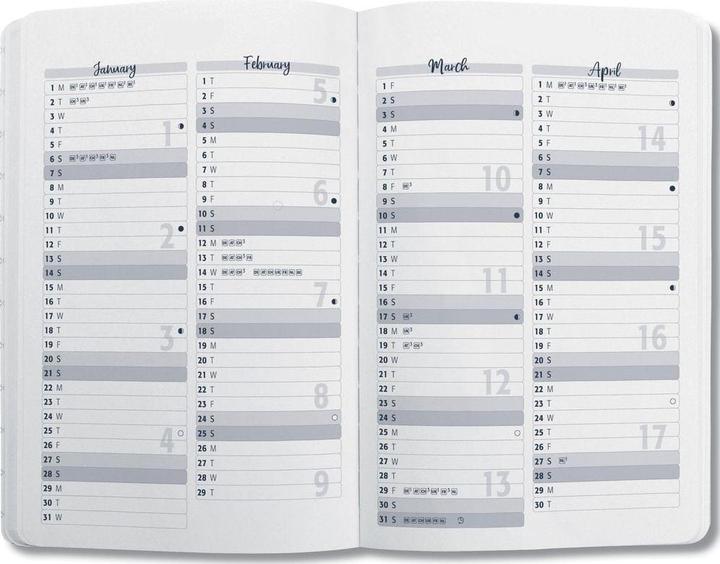 Produktbild Jolie Agenda Flair 2026 J6103 1W/2S aqua green ML A5 (Deutsch)