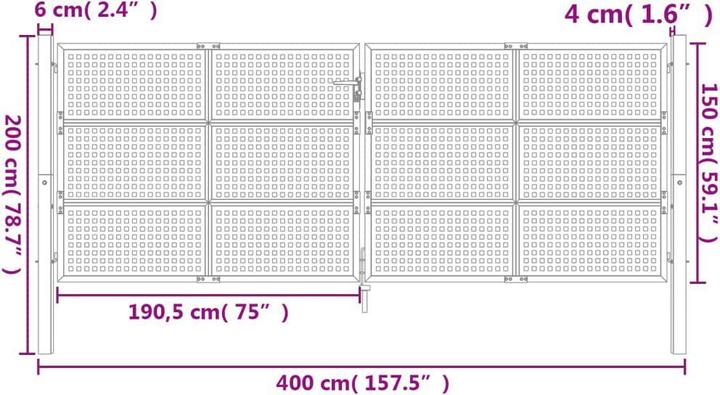 Produktbild vidaXL Gartentor
