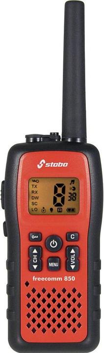 Actual product image Stabo Electronics 20850 Freecomm 850 Set PMR Radio IPX7 Waterproof, Li-Ion Batteries Charging Station (10 km)