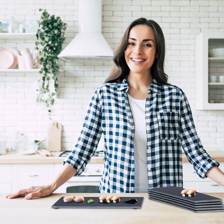 Actual product image Relaxdays 6x slate-plates