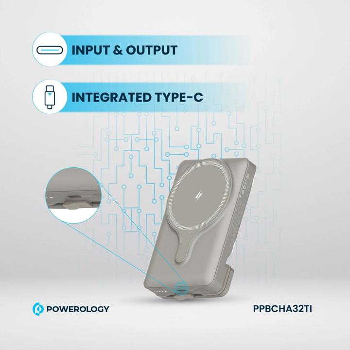 Produktbild Powerology Car Mount 5000mAh Power Bank With Magnetic Wireless Charger (5000 mAh, 15 W, 18.50 Wh)