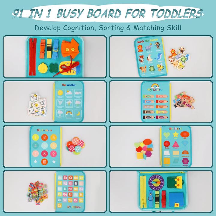Actual product image Welmay Busy Board toy