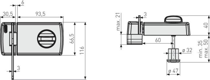 Actual product image Abus 2130 B CL/DFNLI