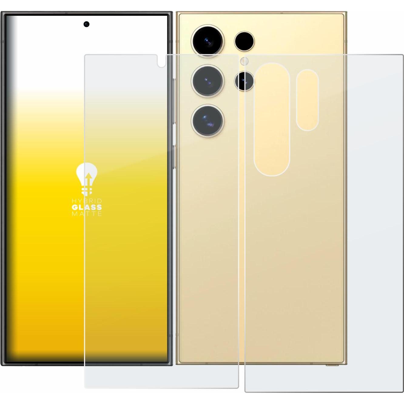 Thumbnail - upscreen Reflection Shield Panzerglasfolie Matt (1 Stück, Samsung Galaxy S24 Ultra), Smartphone Schutzfolie, Grau