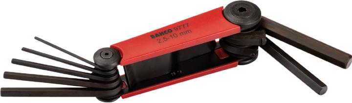 Actual product image Bahco Allen key set 7-piece - be-9777 2.5-10mm folding set (Allen screw)