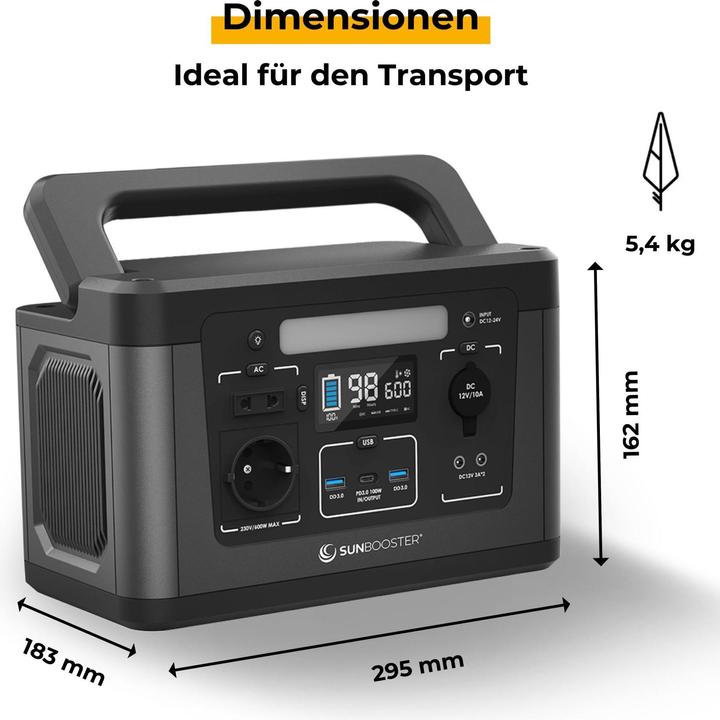 Actual product image Sunny Bag Sunbooster 600 (560 Wh, 5.40 kg)